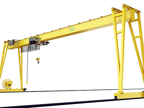 10 ton gantry crane structure and electric hoist