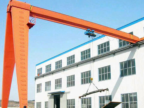 single beam 10 ton semi gantry crane