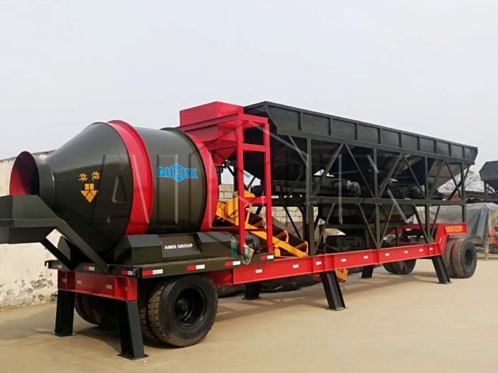 Drum Type Portable Concrete Plant