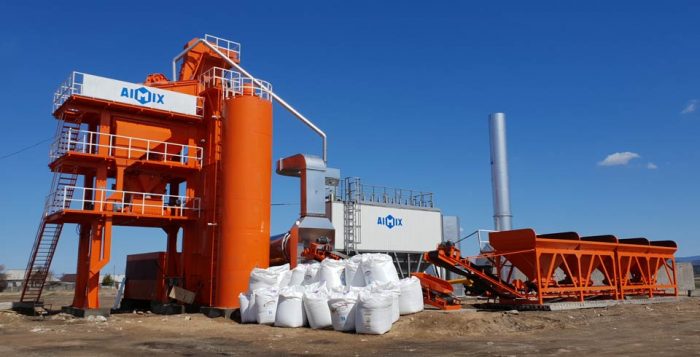 ALQ80 stationary asphalt plant in Russia