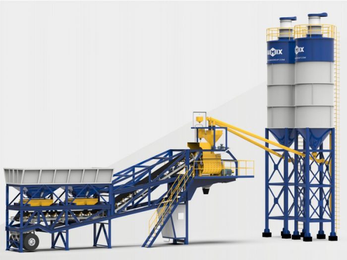 mobile concrete batching plant