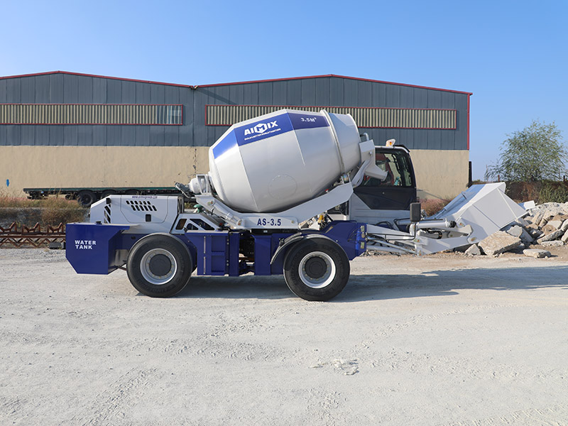 Self Loading Concrete mixer Truck Machine