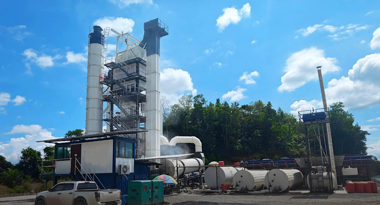 ALQ120 hotmix Plant On site in Malaysia Sabah